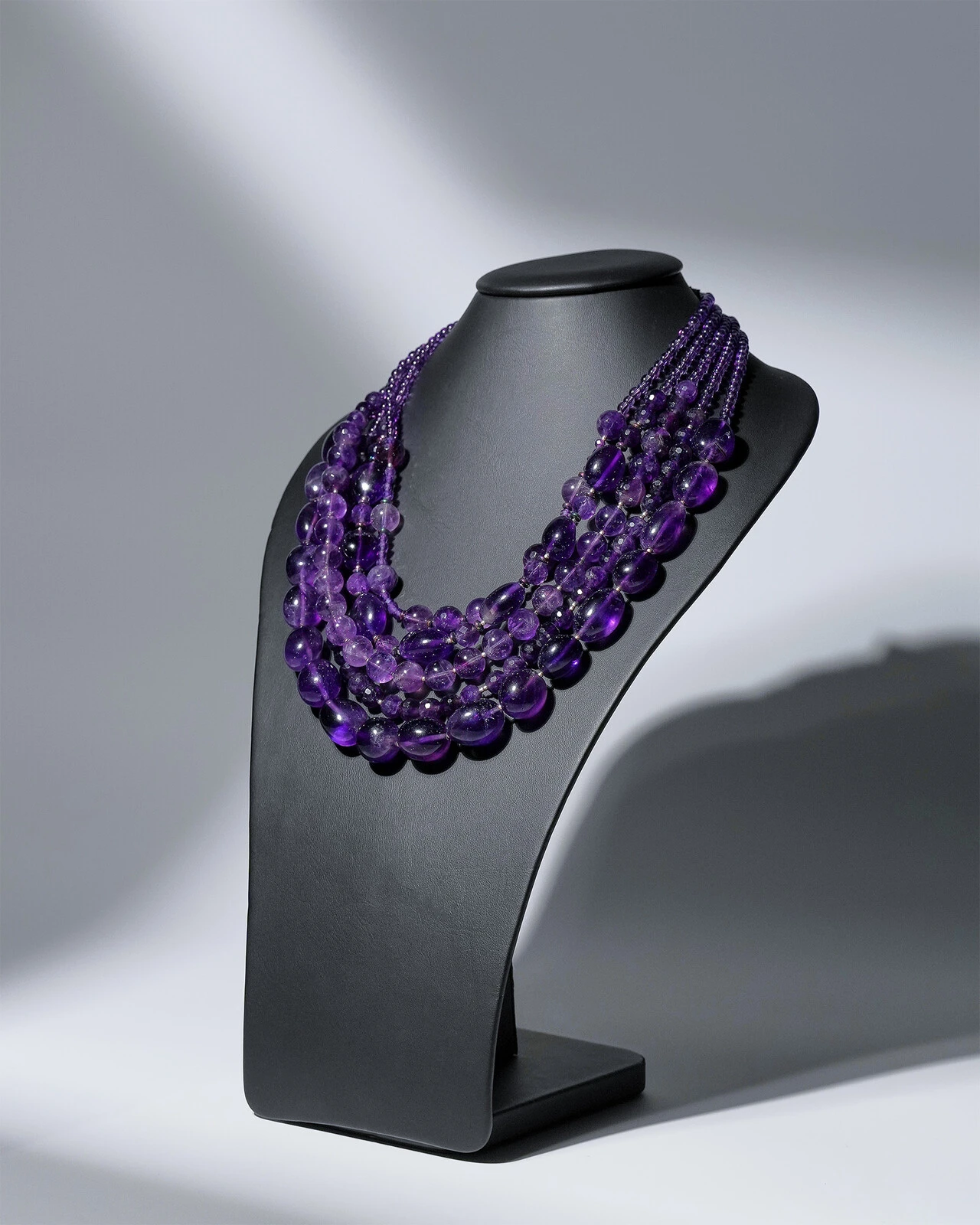 Бусы аметист фиолетового цвета - 90 000 Бусы аметист - мастерская Надежды Бойко