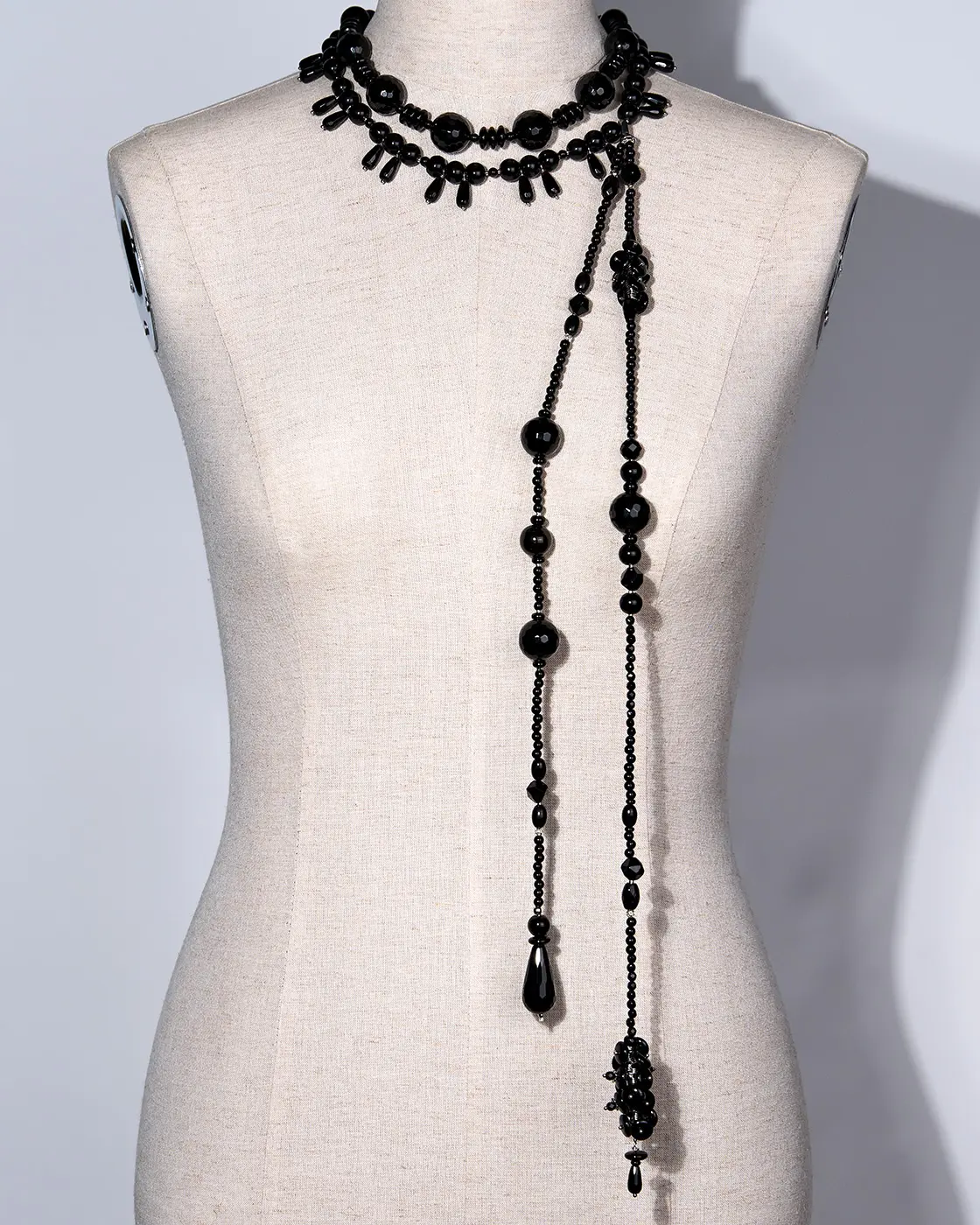 Бусы из черного агата и гагата черного цвета - 48 000 Бусы из черного агата и гагата - мастерская Надежды Бойко