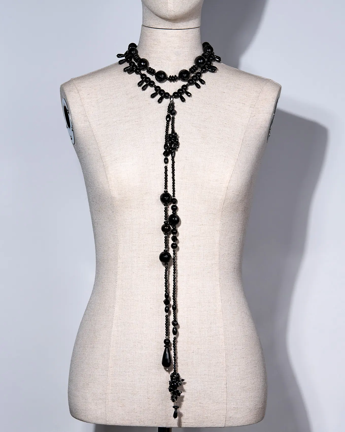 Бусы из черного агата и гагата черного цвета - 48 000 Бусы из черного агата и гагата - мастерская Надежды Бойко