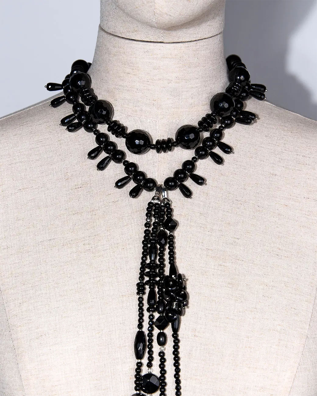 Бусы из черного агата и гагата черного цвета - 48 000 Бусы из черного агата и гагата - мастерская Надежды Бойко