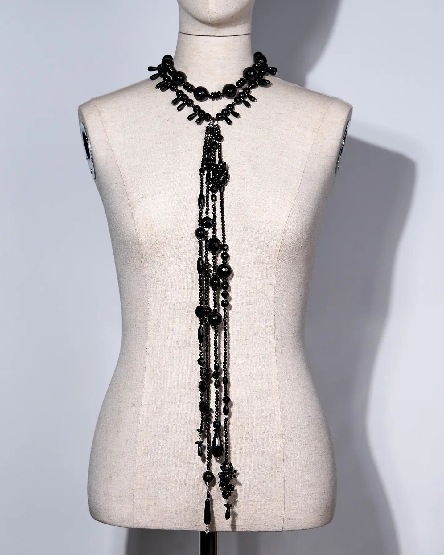 Бусы из черного агата и гагата черного цвета - 48 000 Бусы из черного агата и гагата - мастерская Надежды Бойко