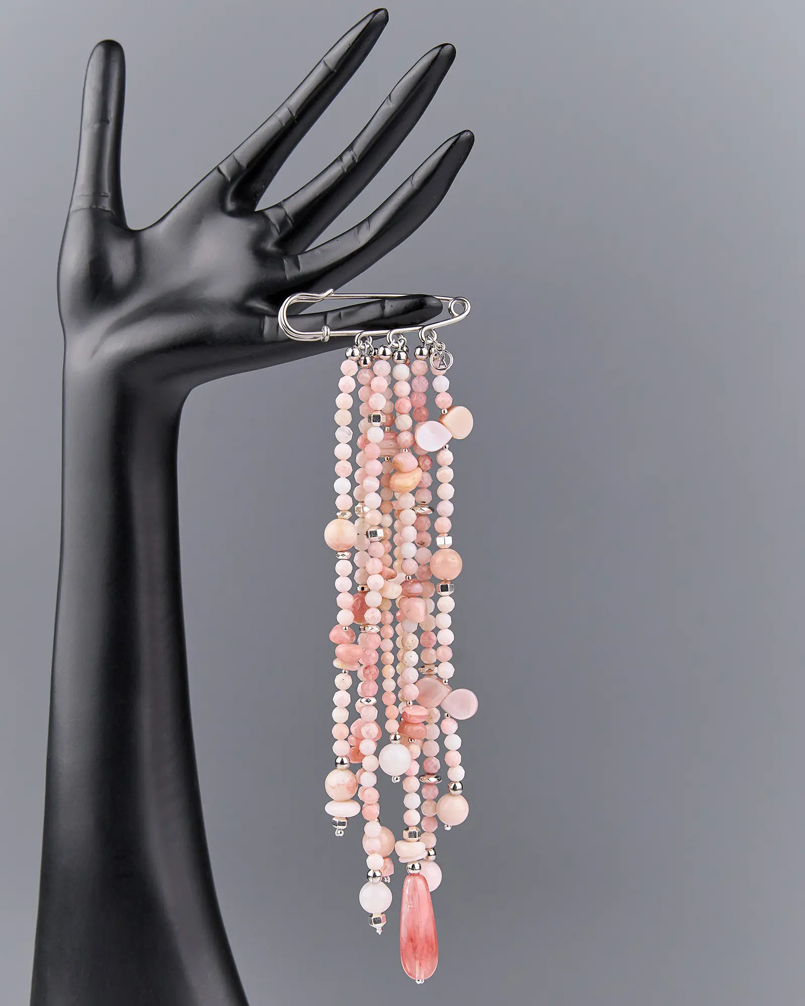 Ожеброшь розовый опал, перламутр розового цвета - 37 000 Ожеброшь розовый опал, перламутр - мастерская Надежды Бойко