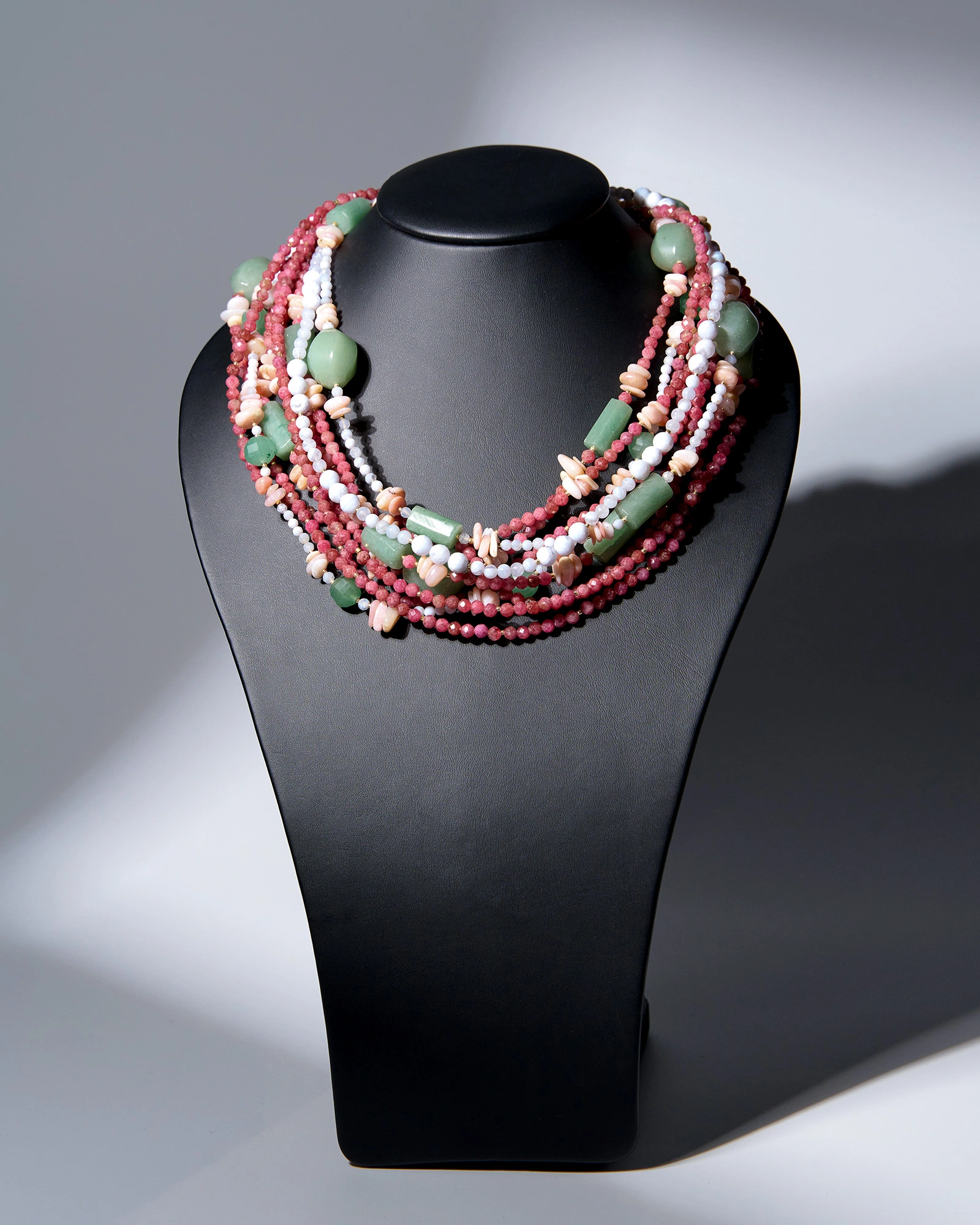 Бусы сапфирин, родохрозит голубы цвета - 72 000 Бусы сапфирин, родохрозит - мастерская Надежды Бойко