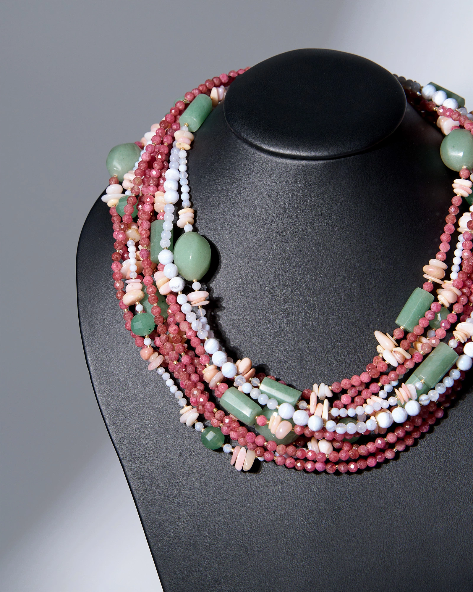 Бусы сапфирин, родохрозит голубы цвета - 72 000 Бусы сапфирин, родохрозит - мастерская Надежды Бойко