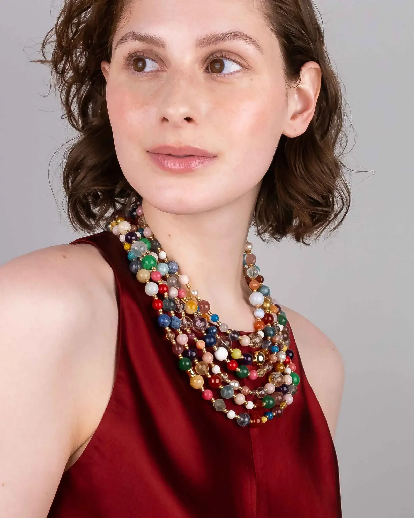 Комплект мультиколор разноцветного цвета - 87 980 Комплект мультиколор - мастерская Надежды Бойко