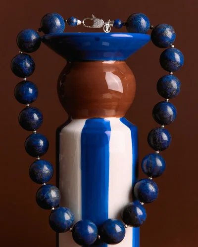 Бусы лазурит - мастерская Надежды Бойко