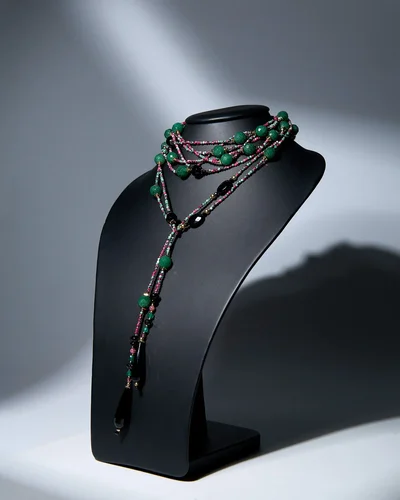 Аркан агат, цоизит - мастерская Надежды Бойко