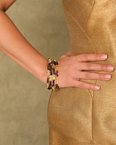 Браслет раухтопаз, цитрин - мастерская Надежды Бойко