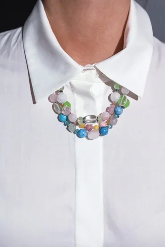 Ожеброшь розовый кварц, розовый опал - мастерская Надежды Бойко