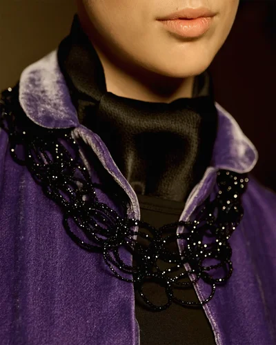 Колье цепь шпинель Black - мастерская Надежды Бойко