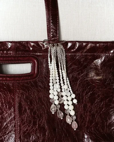 Ожеброшь раковина тридакна, горный хрусталь - мастерская Надежды Бойко