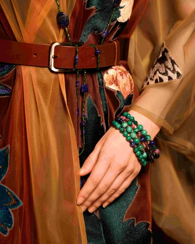 Браслет малахит, фосфосидерит - мастерская Надежды Бойко