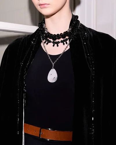 Бусы из черного агата и гагата - мастерская Надежды Бойко