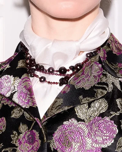 Бусы из граната и жемчуга - мастерская Надежды Бойко