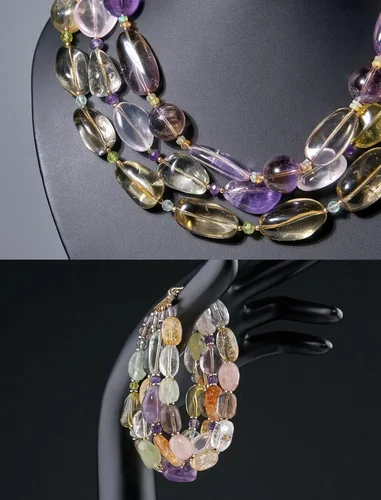 Комплект из кварца "Лето в Портофино" - мастерская Надежды Бойко