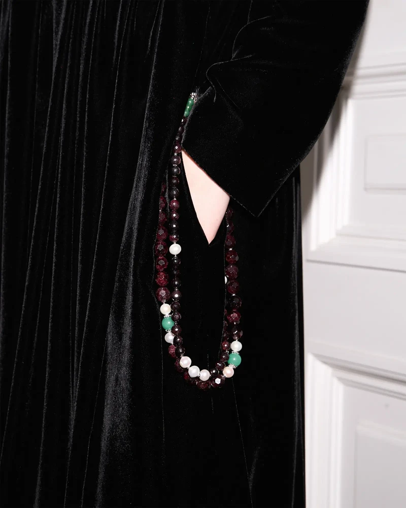 Бусы гранат, авантюрин - мастерская Надежды Бойко