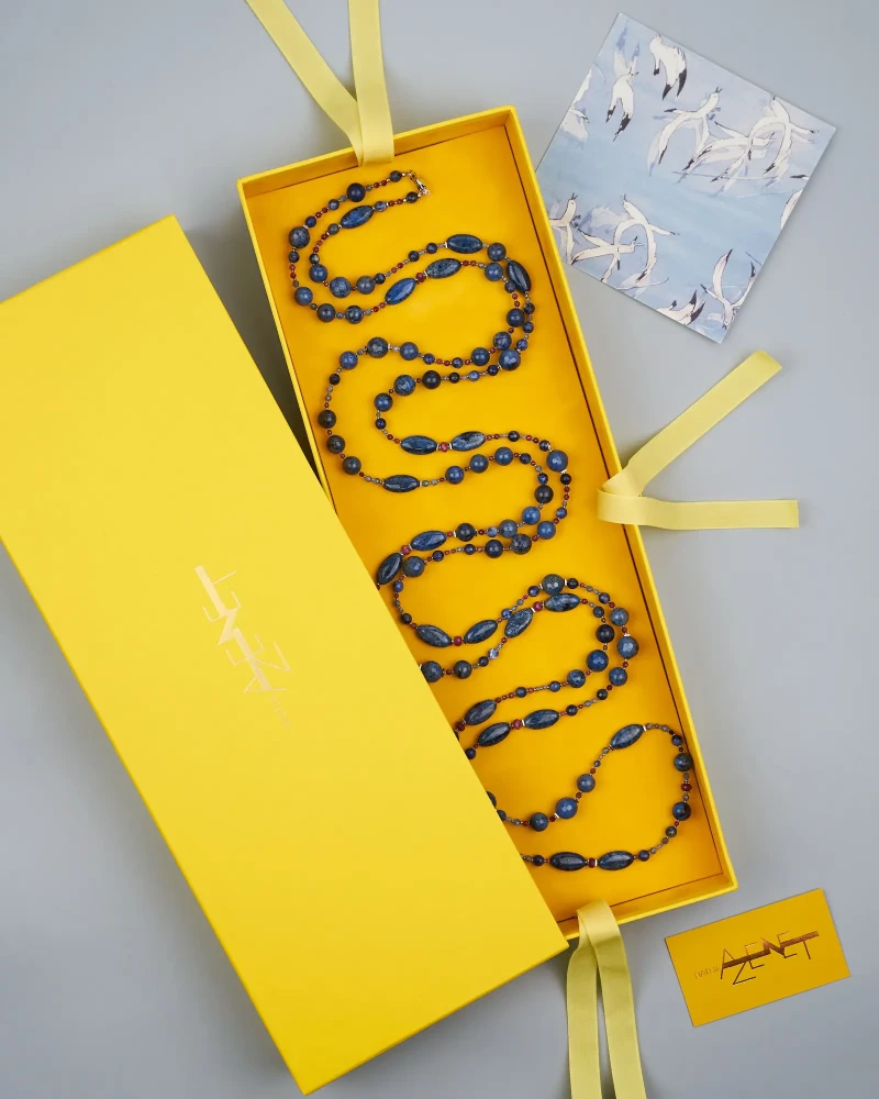 Бусы дьюмортьерит, корунд синего цвета - 188 000 Бусы дьюмортьерит, корунд - мастерская Надежды Бойко