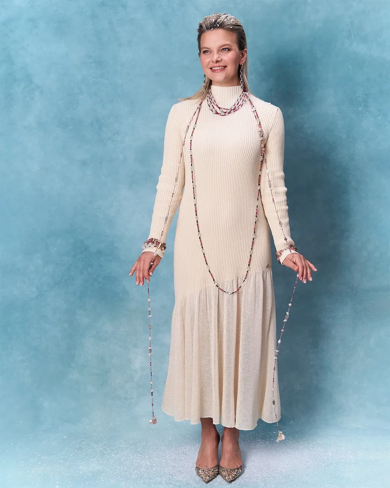 Бусы празиолит, турмалин - мастерская Надежды Бойко