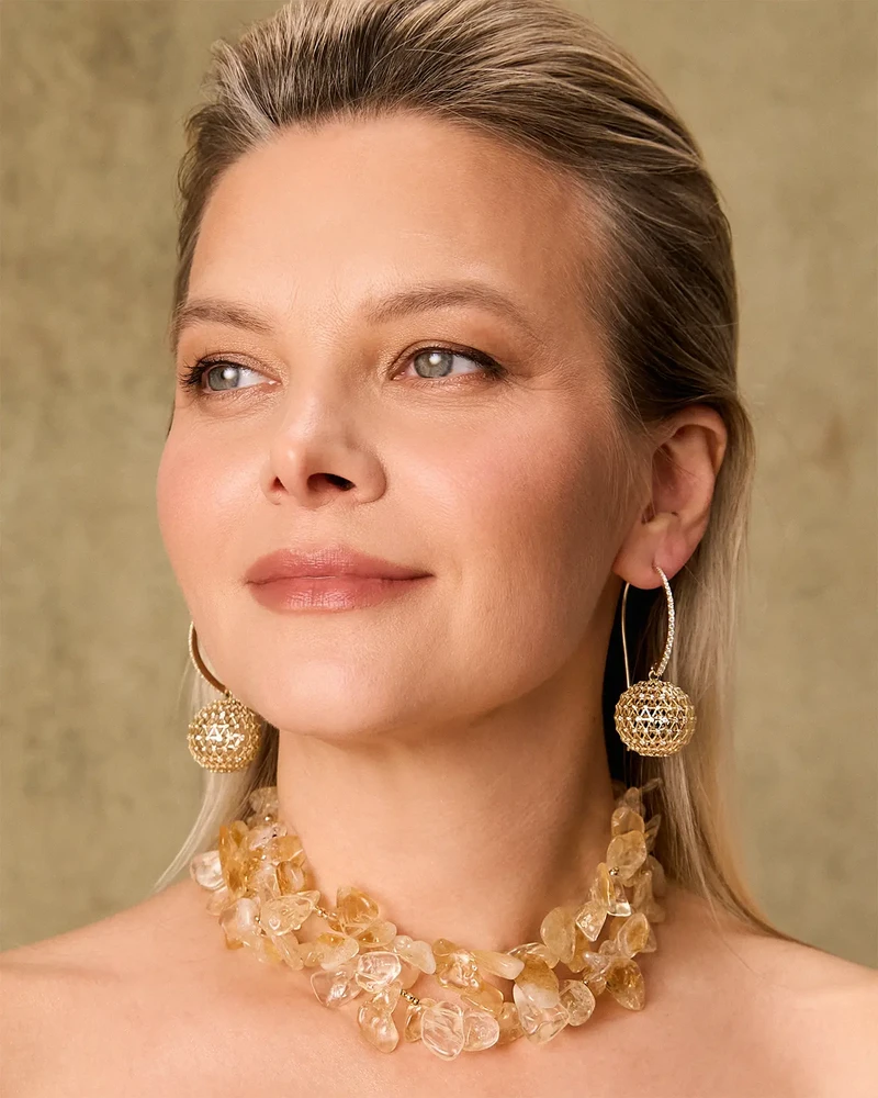 Бусы дикий цитрин - мастерская Надежды Бойко