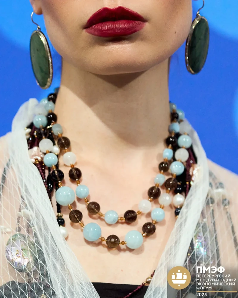 Бусы гранат спессартин - мастерская Надежды Бойко