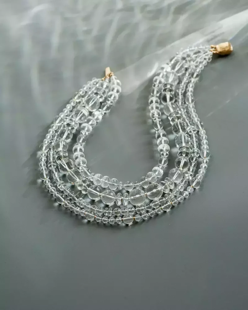 Бусы горный хрусталь - мастерская Надежды Бойко