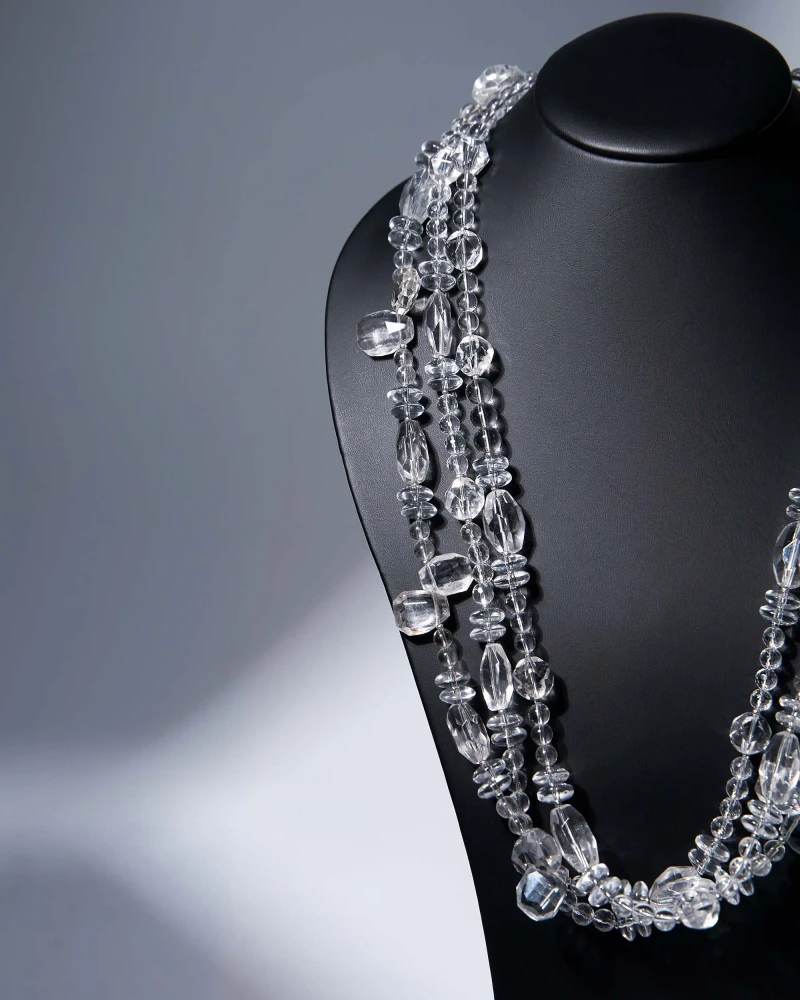 Бусы из горного хрусталя - мастерская Надежды Бойко