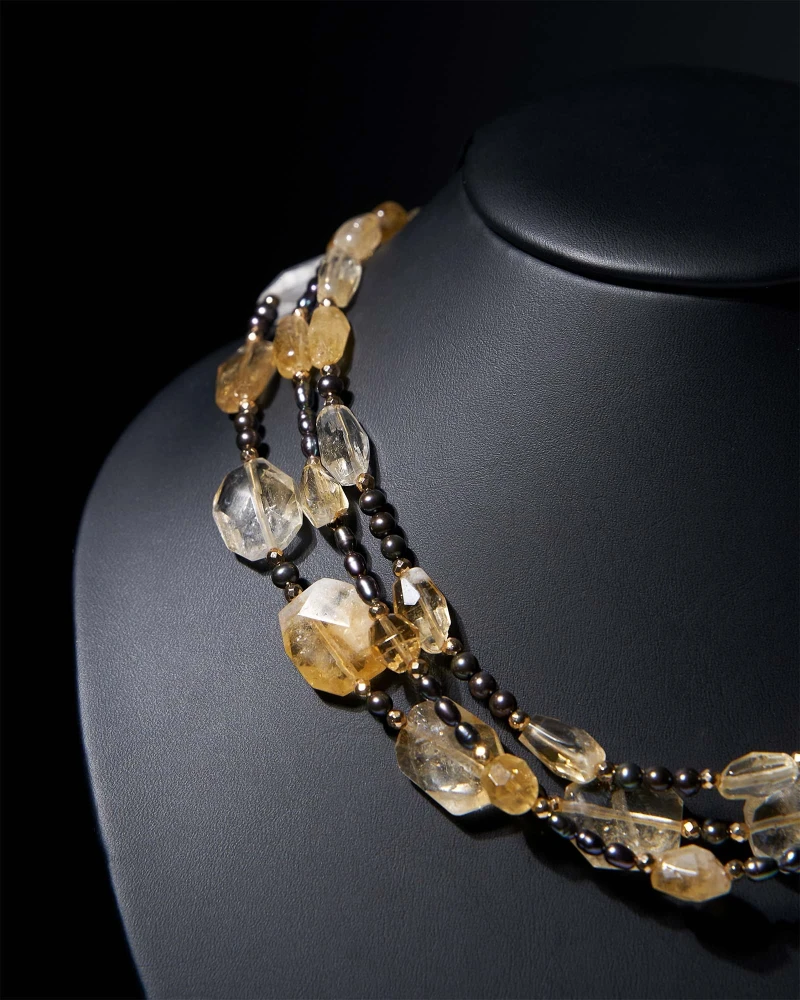 Бусы жемчуг, цитрин желтого цвета - 52 000 Бусы жемчуг, цитрин - мастерская Надежды Бойко