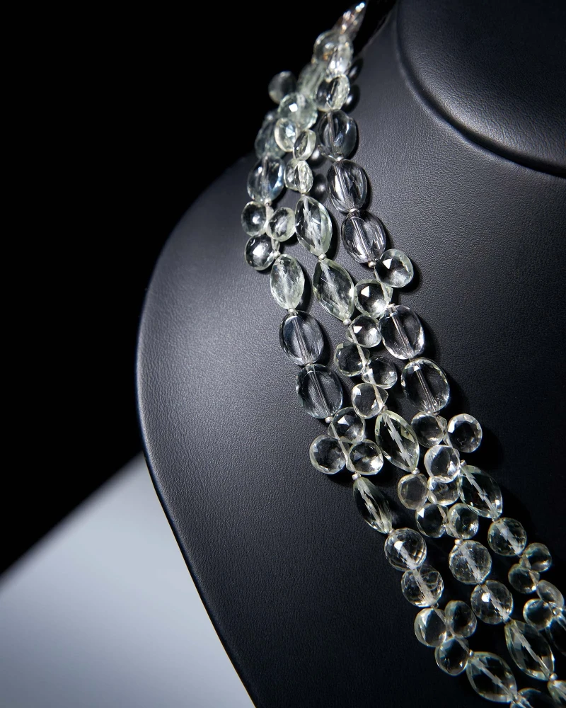 Бусы из празиолита - мастерская Надежды Бойко