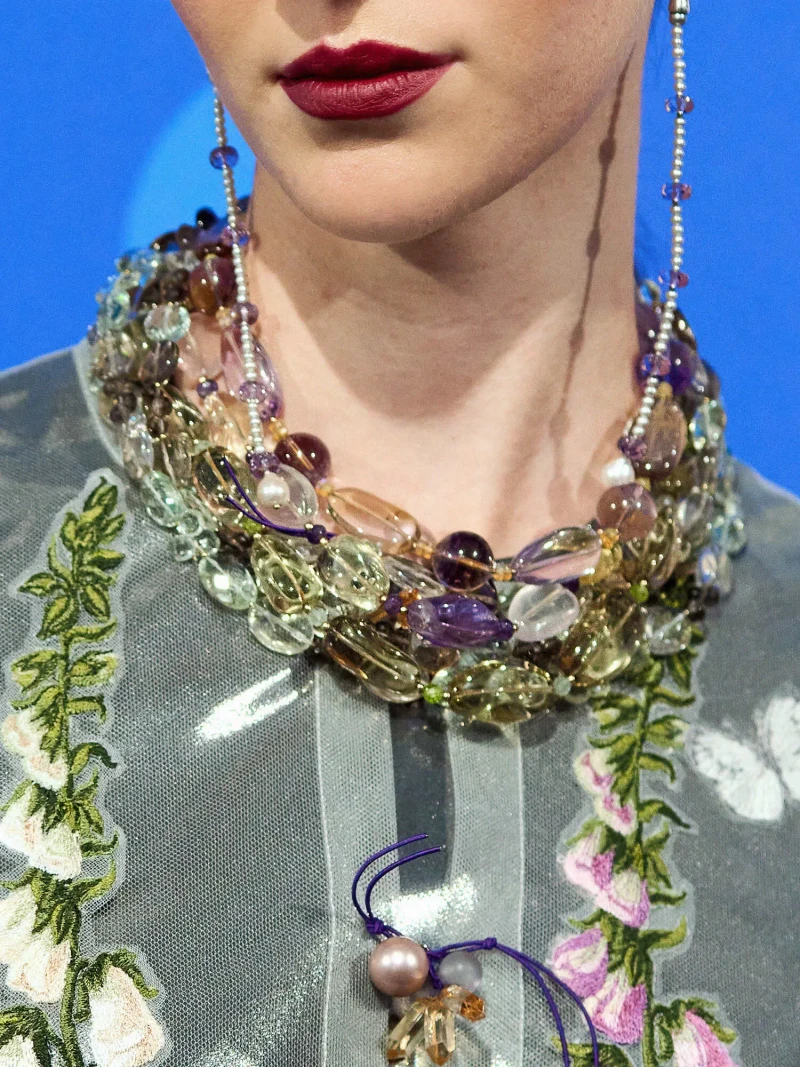 Бусы лимонный кварц, аметист, цитрин - мастерская Надежды Бойко