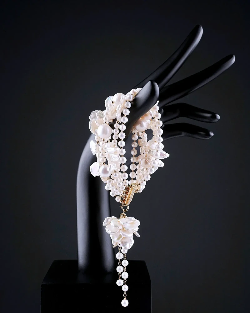 Браслет жемчуг с кулоном - мастерская Надежды Бойко