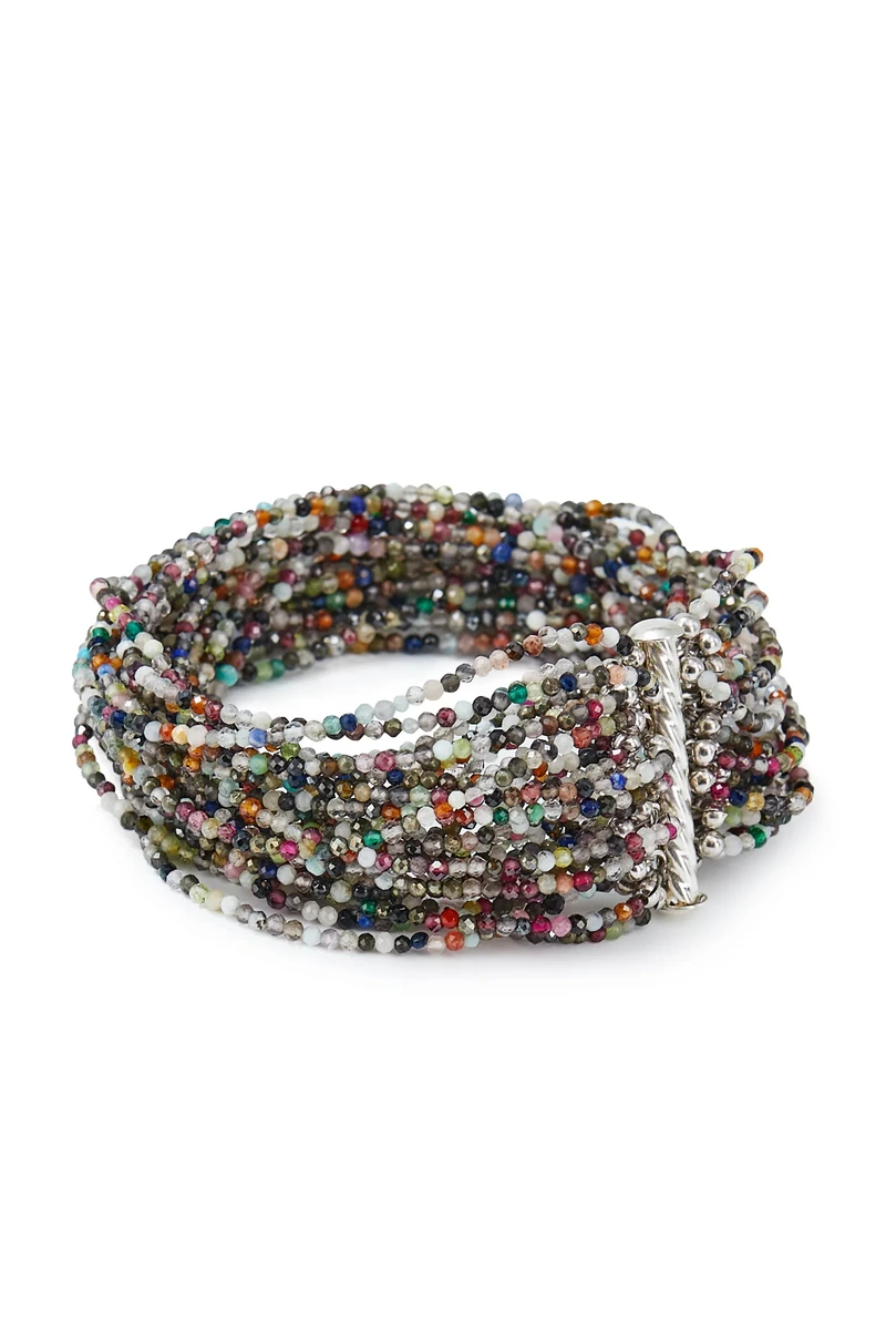 Браслет микс камней - мастерская Надежды Бойко