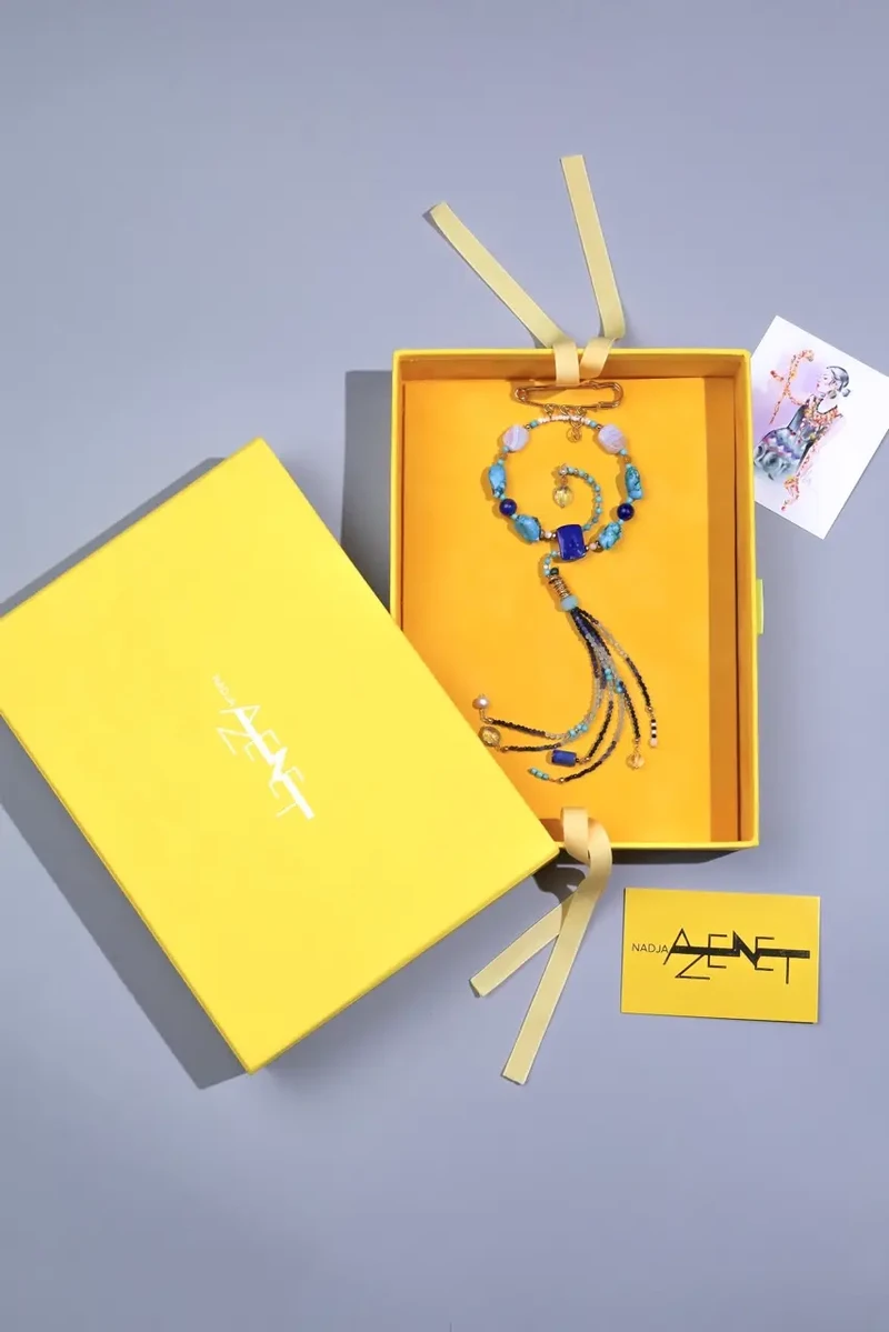 Ожеброшь из турквенита и сапфирина - мастерская Надежды Бойко