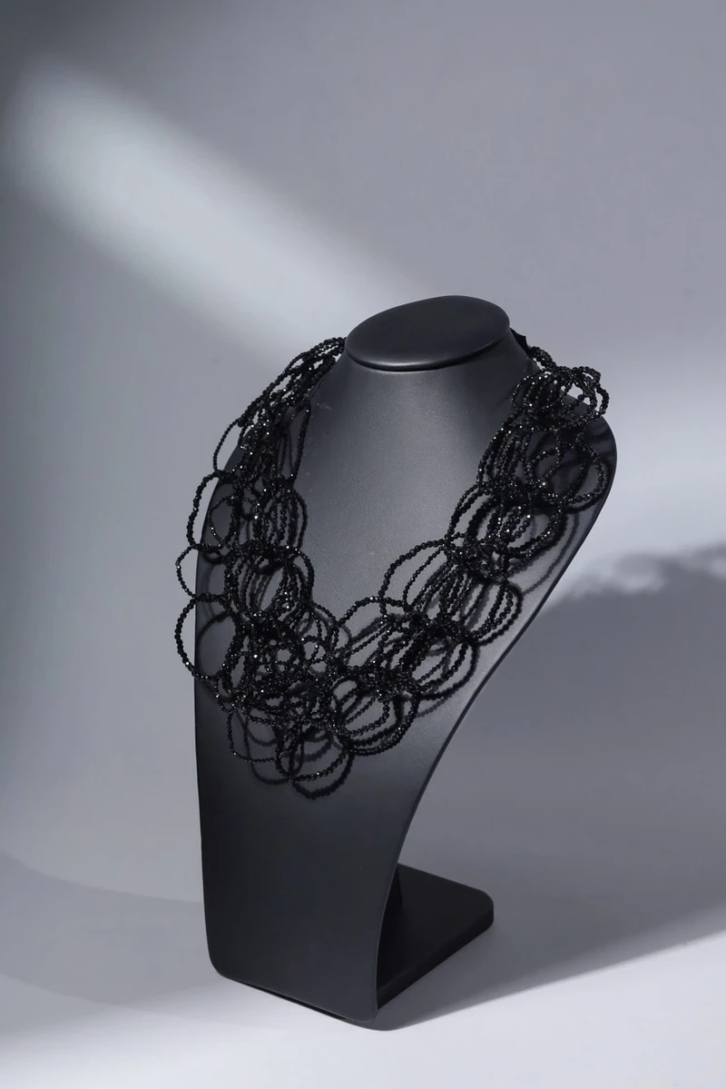 Колье цепь шпинель Black - мастерская Надежды Бойко