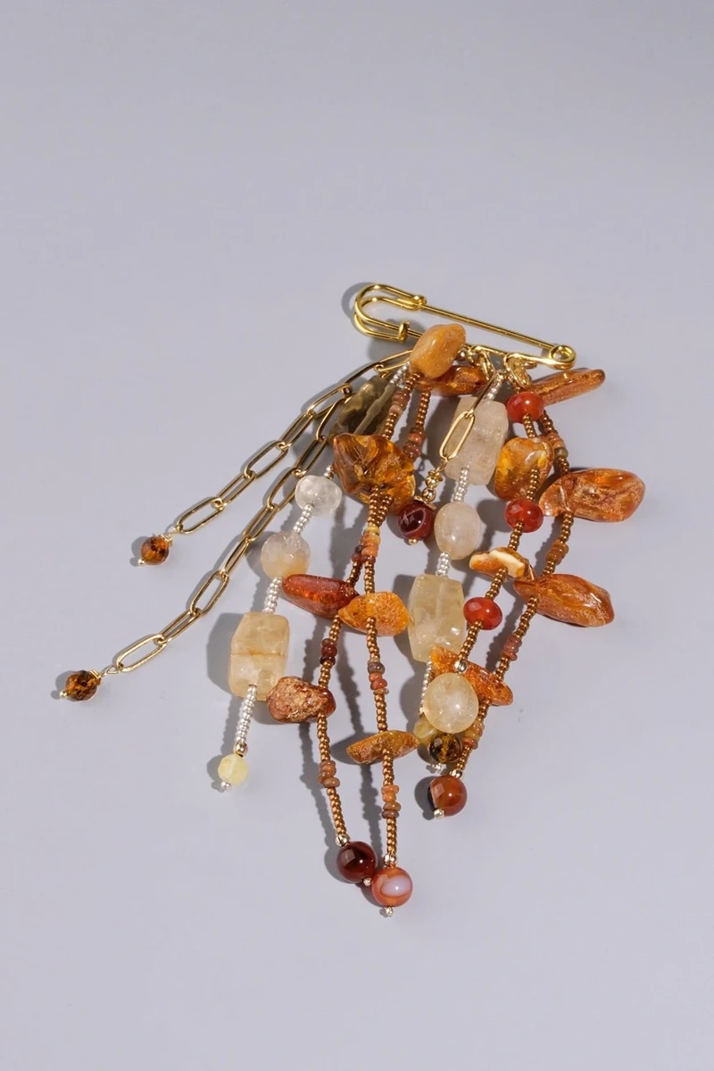 Ожеброшь янтарь, сердолик - мастерская Надежды Бойко