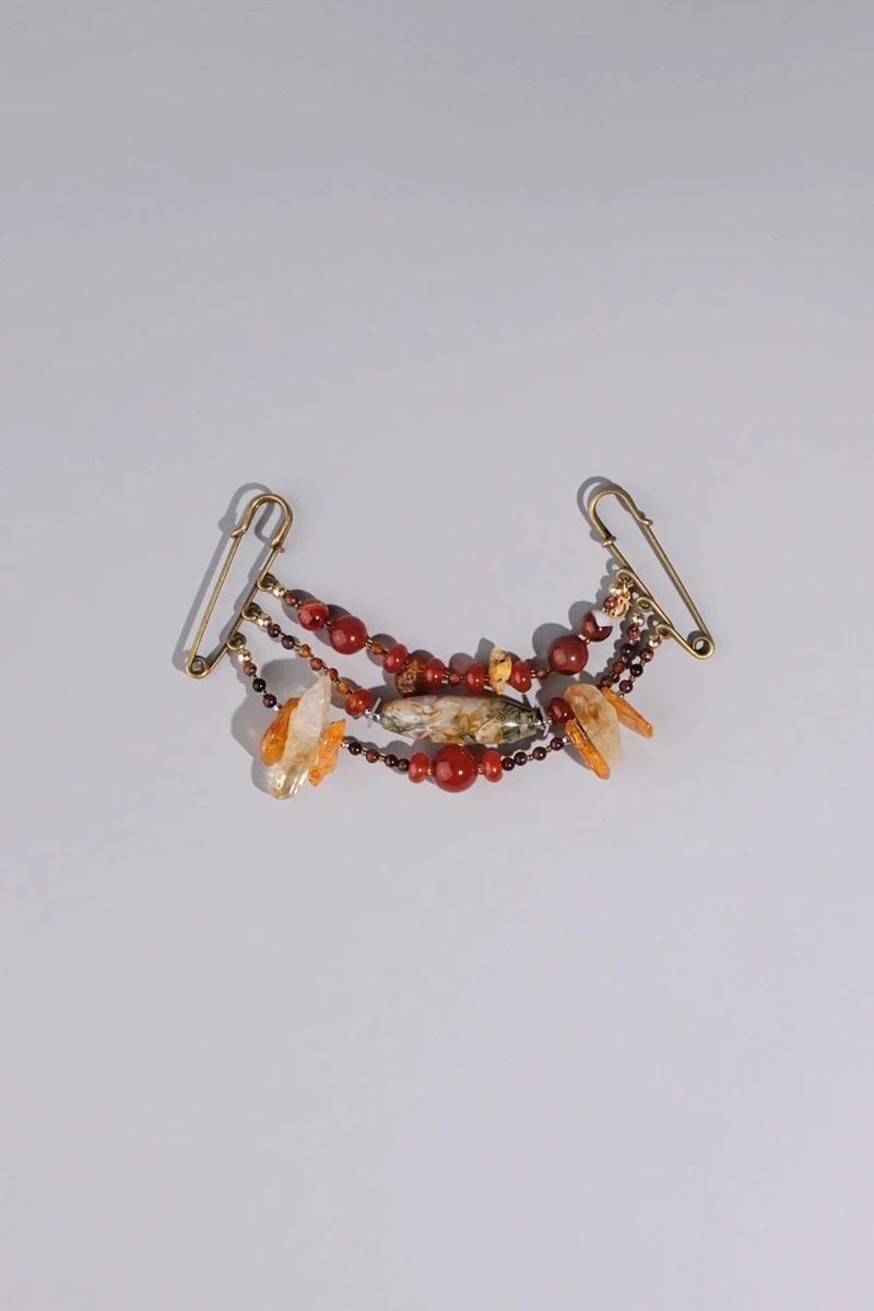 Ожеброшь из янтаря и яшмы - мастерская Надежды Бойко