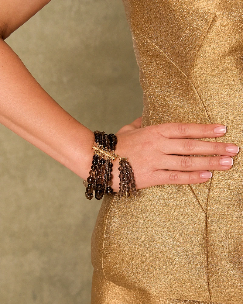 Браслет раухтопаз - мастерская Надежды Бойко