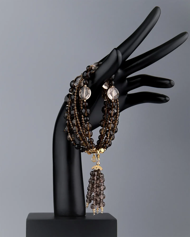 Браслет раухтопаз - мастерская Надежды Бойко