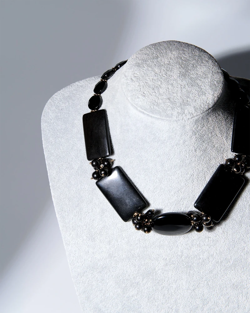 Бусы из агата и гагата - мастерская Надежды Бойко