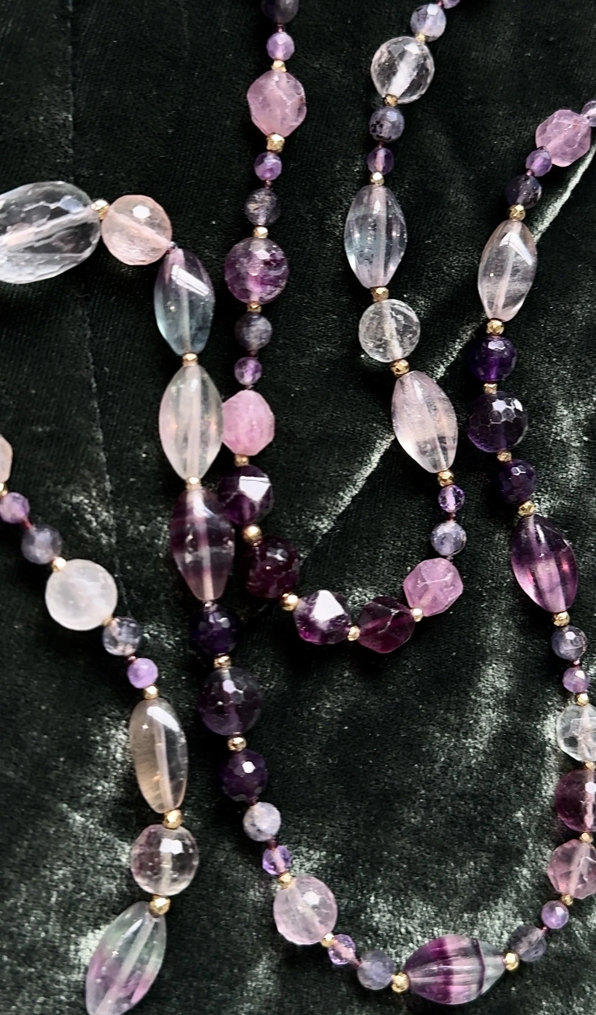 Бусы флюорит